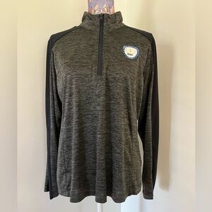 BMV Black Gray Half Zip